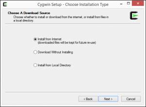 Instalação Cygwin - Passo 2