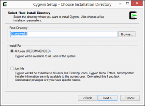 Instalação Cygwin - Passo 3