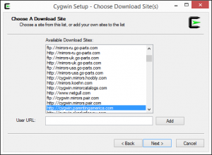 Instalação Cygwin - Passo 6