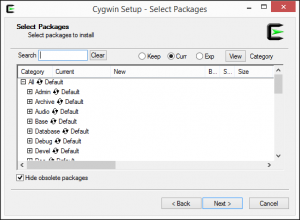 Instalação Cygwin - Passo 7