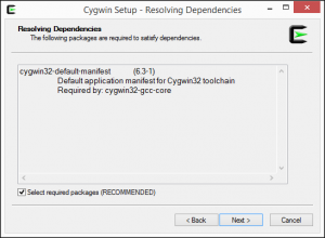 Instalação Cygwin - Passo 7b